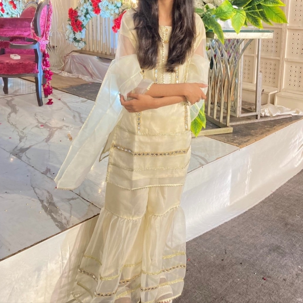 Pakistani/Indian 3 Piece Girls Sharara 10-12 Years